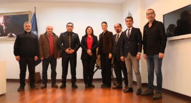 TİNGADER AYDIN ŞUBE BASIN MENSUPLARINDAN BAŞKAN ÇERÇİOĞLU’NA ZİYARET