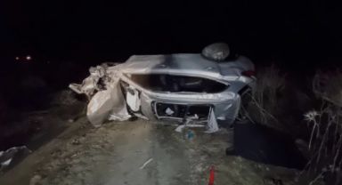 Burdur'da Kontrolden Çıkan Otomobil Şarampole Yuvarlandı