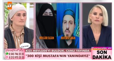 Her şey Esra Erol'un programında ortaya çıktı