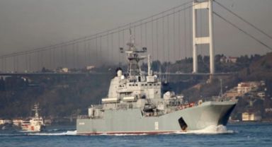 İstanbul Boğazı'ndan geçişi krize neden olan Rus savaş gemisi Ukrayna tarafından batırıldı