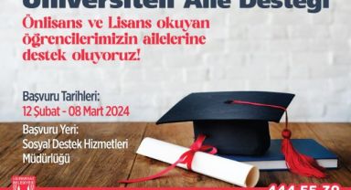 Lüleburgaz 'da ‘Üniversiteli Aile Desteği’ başvuruları başlıyor