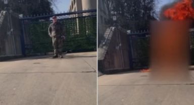 Gazze'deki Soykırıma Karşı Çıkan ABD'li Asker Kendini Ateşe Verdi