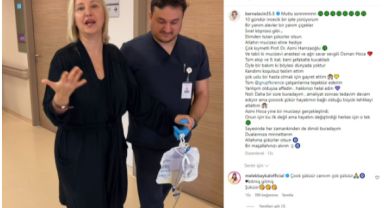 Ameliyatı 9 saat sürmüştü! Hastanede yatan Berna Laçin son durumunu anlattı