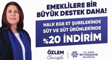 Aydın Büyükşehir Belediye Başkanı Özlem Çerçioğlu'ndan Emekliye Bir Destek Daha