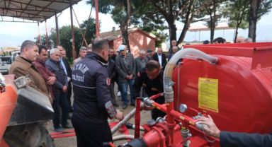 AYDIN BÜYÜKŞEHİR BELEDİYESİ’NİN YANGIN SÖNDÜRME TANKERİ DAĞITIMI SÜRÜYOR