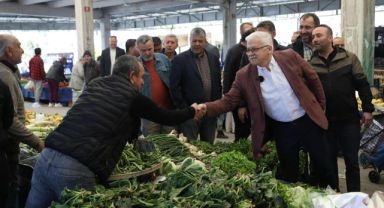 Burhaniye Belediye Başkanı  Ali Kemal Deveciler, Esnaf ve Vatandaşlarla Buluştu