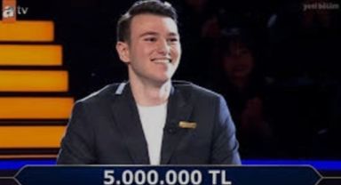 Milyoner'de 5 milyon lira kazanan Berk Göktaş'ın eline ne kadar para geçecek?  
