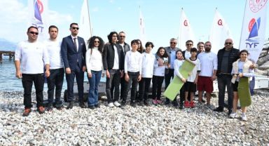 Yat Yelken Kulübü’nden Kemer Belediye Başkanı Necati Topaloğlu’na teşekkür plaketi