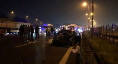 TEM Otoyolu'nda Korkunç Kaza