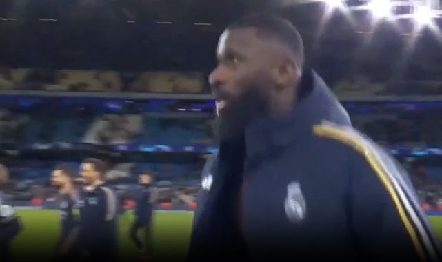 Real Madrid'i Şampiyonlar Ligi yarı finaline taşıyan Rüdiger'in sevinci olay oldu