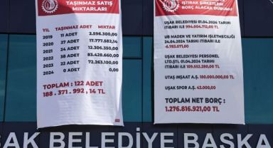 UŞAK BELEDİYESİ’NİN BORÇLARI AÇIKLANDI