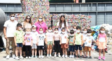 Kemerli Öğrenciler geri dönüşüm tesisini gezdi