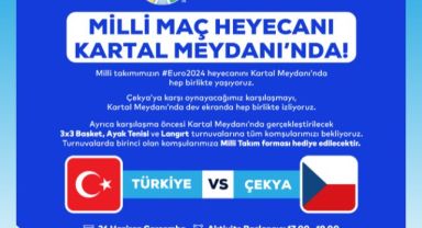 Kartal’da Milli Maç Heyecanı Dev Ekrana Taşınacak