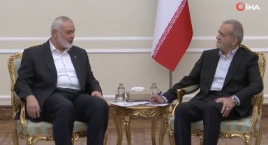 İran Cumhurbaşkanı ve Dini Lideri Haniyeh'in Suikastına Sert Tepki Gösterdi: 