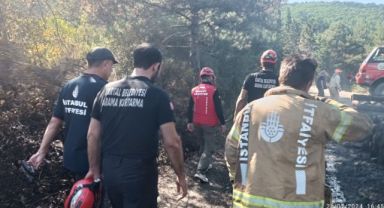 Kartal Belediyesi Ekipleri Orman Yangınında Söndürme Çalışmalarına Destek Verdi