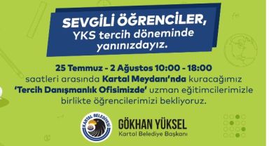 Kartal Belediyesi’nden Üniversite Adaylarına YKS Tercih Danışmanlığı 