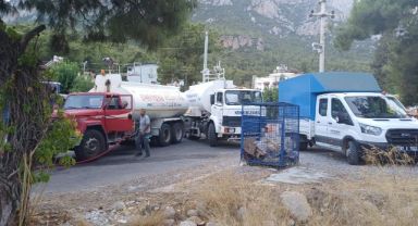 Kemer’de çıkan yangın endişe yarattı