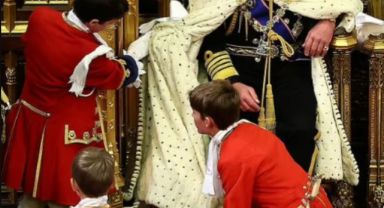 Kral Charles'ın Parlamento Açılış Töreni'nde Hizmetçi Çocuğa Sinirlenerek Azarladı