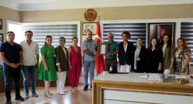 Kurs Müdürü Suat Göv’den Kemer Belediye Başkanı Necati Topaloğlu’na ziyaret 