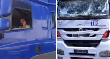 Suriye'de Provokatörlerin Saldırısına Uğrayan Türk Tırları Türkiye'ye Döndü