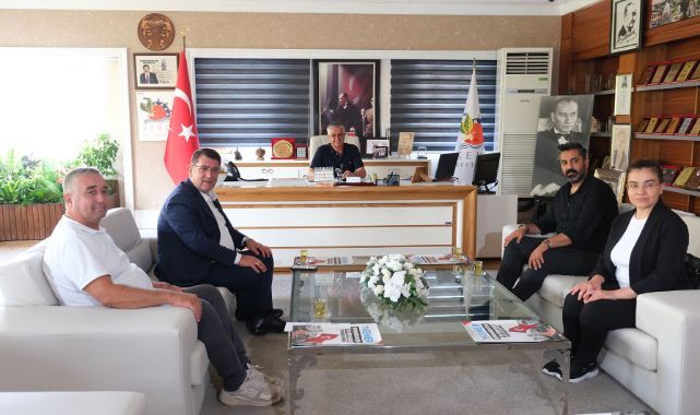 AESOB Başkanı Dere'den Kemer Belediye Başkanı Necati Topaloğlu'na ziyaret