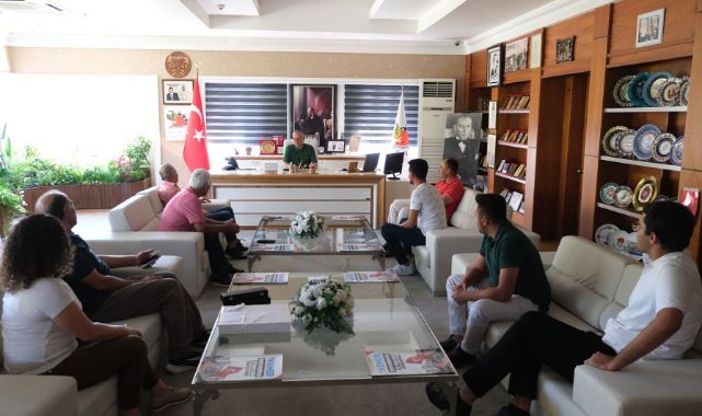 Çimen’den Kemer Belediye Başkanı Necati Topaloğlu’na ziyaret