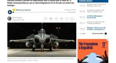 Sırbistan'a 12 Adet Rafale Savaş Uçağı Satışı İçin Anlaşma Yakında Onaylanacak