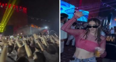 Suriye'de İç Savaşa Rağmen Gençler Tekno Partisinde Gönüllerince Eğlendi