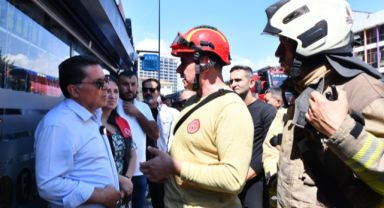 Esenyurt'ta 33 Katlı Sitede Yangın: Belediye Başkanı Özer İncelemelerde Bulundu