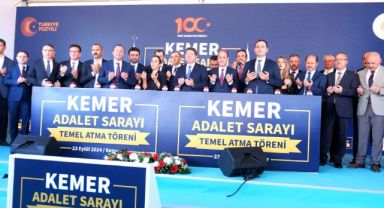 Kemer’e Modern Adalet Sarayı Kazandırılıyor: Temel Atma Töreni Geniş Katılımla Gerçekleştirildi