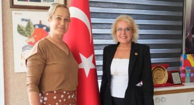 Türk Kadınlar Birliği Kemer Şube Başkanı Hacer Akdağ’dan Başkan Vekili Sema Özdemir’e Nezaket Ziyareti
