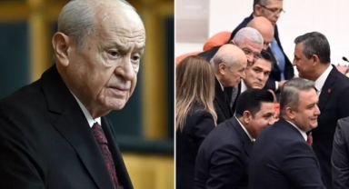 Bahçeli ve Özgür Özel Arasındaki Tokalaşma: 
