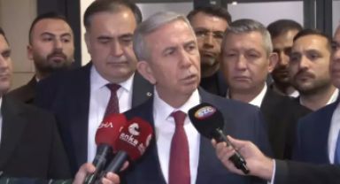 Ankara Büyükşehir Belediye Başkanı Mansur Yavaş: 
