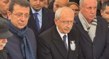 Cenazede Siyasi İsimlerden Dikkat Çeken Buluşması: Kılıçdaroğlu, İmamoğlu ve İnce Yan Yana Saf Tuttu