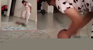 Bakıcı dehşeti kamerada