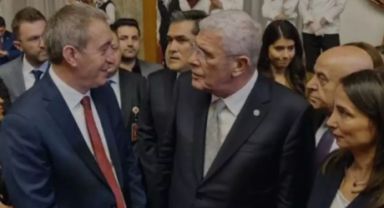 DEM Parti 11 Yıl Sonra Meclis Resepsiyonunda: Bakırhan ve Dervişoğlu Arasında Samimi Diyalog