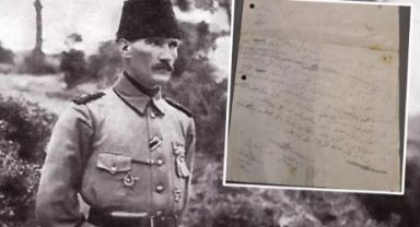 Atatürk’ün Çanakkale’de Fedai Müfrezesine Verdiği El Yazısı Emir Gün Yüzüne Çıkarıldı