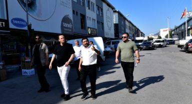 Bornova Belediye Başkanı Ömer Eşki, Fincancılar Çarşısı’nı Ziyaret Etti, Yatırımları Değerlendirdi